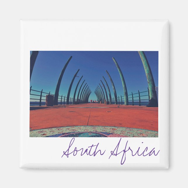 Durban Pier Ocean South Africa Magnet (Framsidan)
