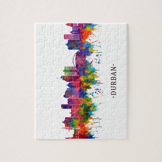 Durban South Afrika Skyline Pussel (Vertikal)