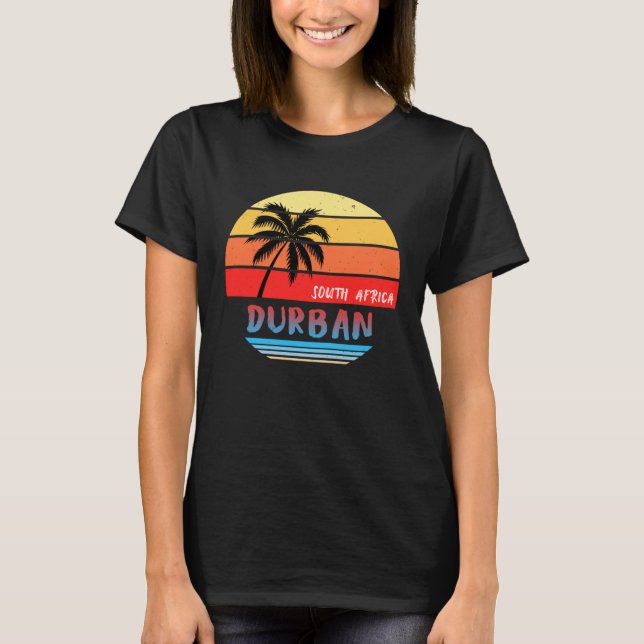 Durban   Souvenir South Africa T Shirt (Framsida)