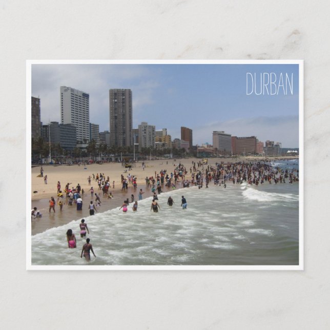 durban strand vykort (Framsida)