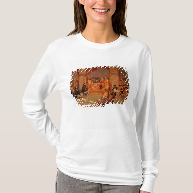 Durbar på Udaipur, Rajasthan, 1855 T-shirt (Framsida)