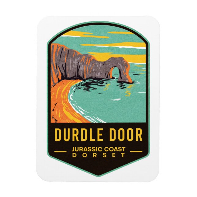 Durdle Door Jurassic Kusten Dorset Magnet (Vertikal)