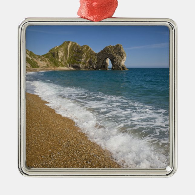 Durdle Door, Lulworth Cove, Jurassic Kusten, 2 Julgransprydnad Metall (Framsidan)