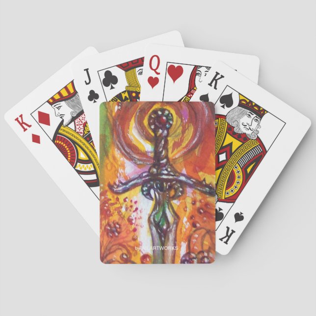 DURENDAL, RUMÄNSKT SWORD KORTLEK (Baksidan)