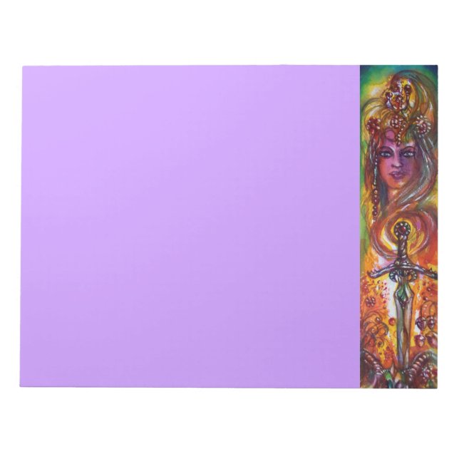 DURENDAL, RUMÄNSKT SWORD OCH ANGEL ANTECKNINGSBLOCK (Framsida)