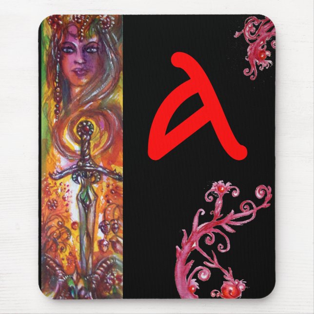 DURENDAL, RUMÄNSKT SWORD OCH ANGELMONOGRAM MUSMATTA (Framsidan)