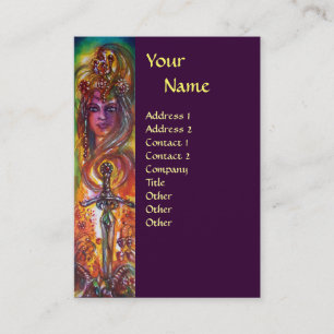 DURENDAL, RUMÄNSKT SWORD OCH ANGELMONOGRAM VISITKORT