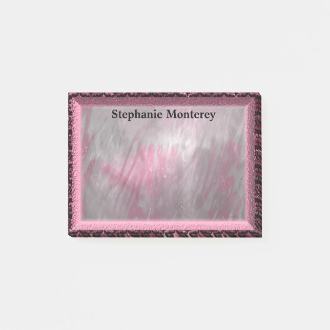 Durenfield Petal Elegant Monogram Post-it Block (Framsida)