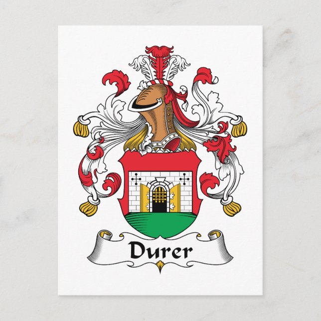 Durer Family Crest Vykort (Framsida)