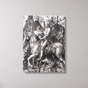 Durer Knight Death och Djävulen Canvastryck