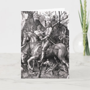 Durer Knight Död och Djävulen Greeting Card Kort