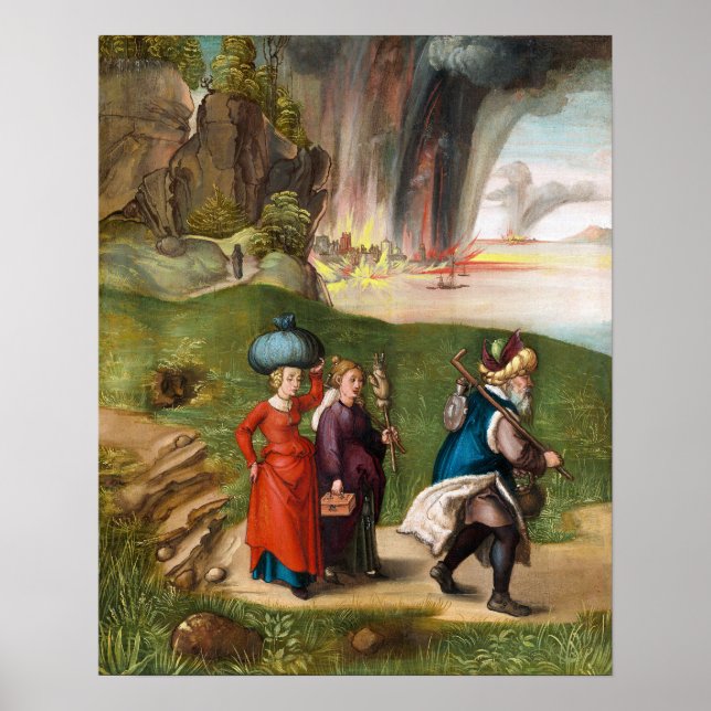 Dürer - Lot och hans döttrar Poster (Framsidan)