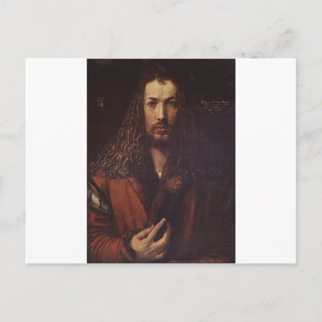Dürer Porträtt Vykort (Framsida)