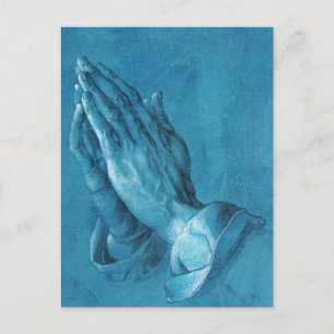 Durer Praying Händer vycard Vykort