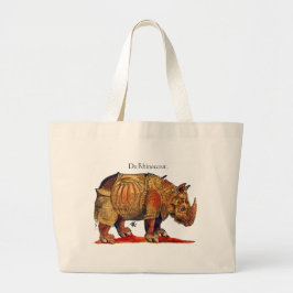 Durer Rhinoceros Färg Renaissance på Tote Bag Jumbo Tygkasse