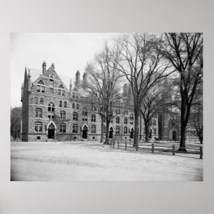 Durfee Hall och Chapel (Yale Universiteten) Poster