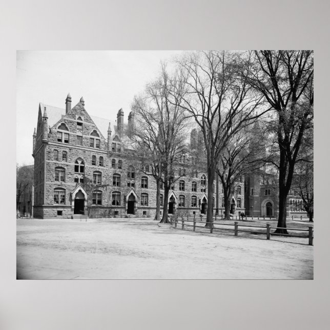 Durfee Hall och Chapel (Yale Universiteten) Poster (Framsidan)