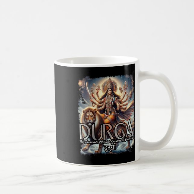 Durga Goddess Krig Hindu Mythology Devi Shakti Kaffemugg (Höger)