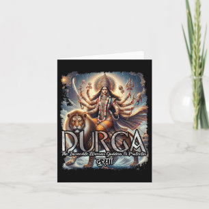 Durga Goddess Krig Hindu Mythology Devi Shakti Kort