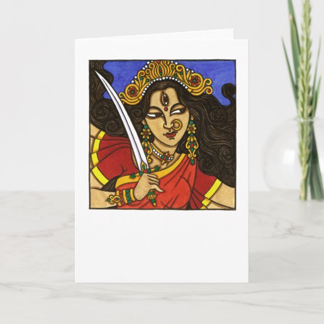 Durga Greeting Card Kort (Framsida)