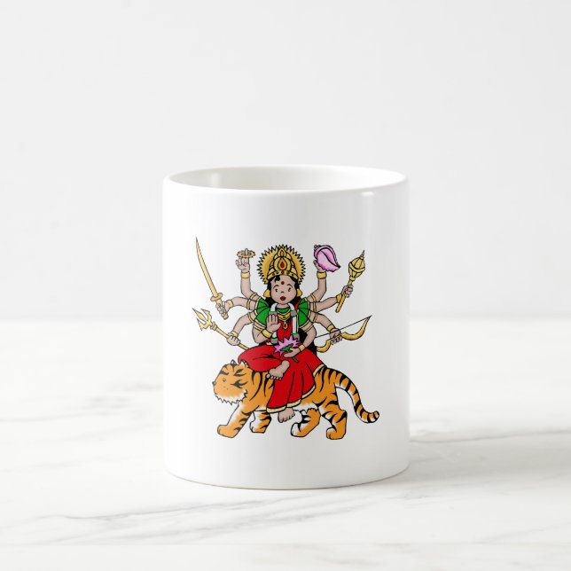 Durga Hindu Goddess Mugg (Center)
