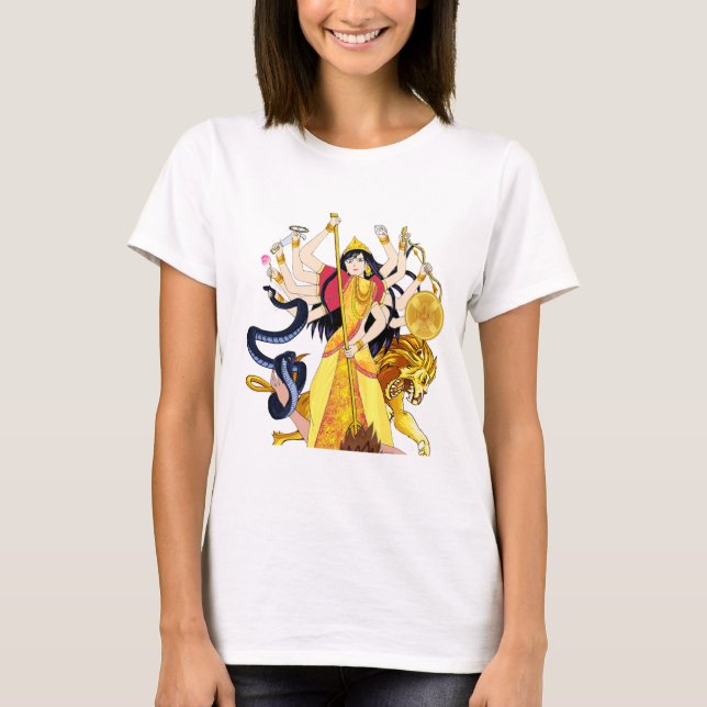 Durga Maa The Goddes T Shirt (Framsida)