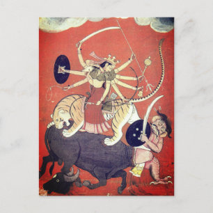 Durga - Mor Goddess Vykort