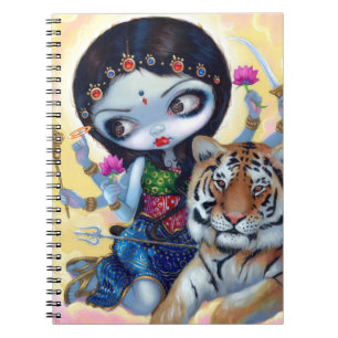 "Durga och för tigern" anteckningsbok Med Spiral