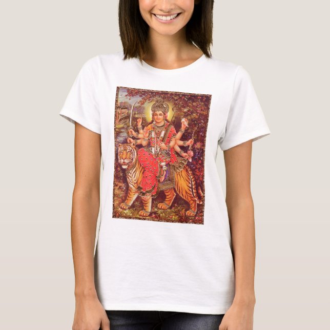 DURGA OCH TIGERN TEE SHIRT (Framsida)