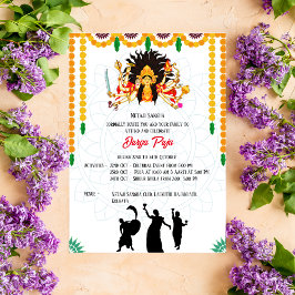 Durga Puja Navratri Bengali Inbjudningar