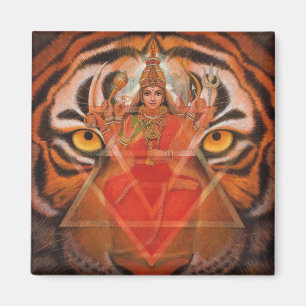 Durga & tiger magnet