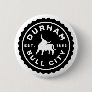 Durham Bull City Round Seal Button Knapp