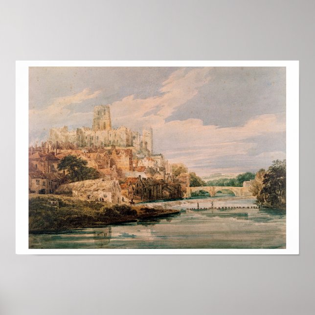 Durham Castle och Cathedral (w/c) Poster (Framsidan)