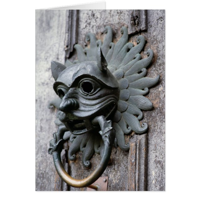 Durham Cathedral Sanctuary Knocker Hälsningskort (Framsidan)