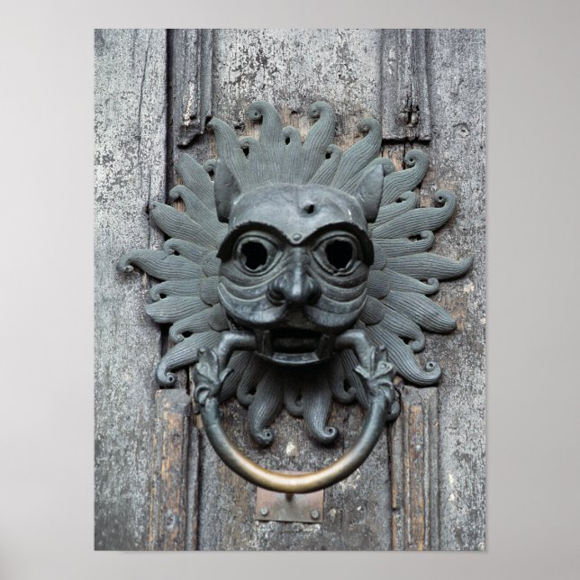 Durham Cathedral Sanctuary Knocker Poster (Framsidan)