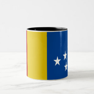 Durham city flagga Två-Tonad mugg