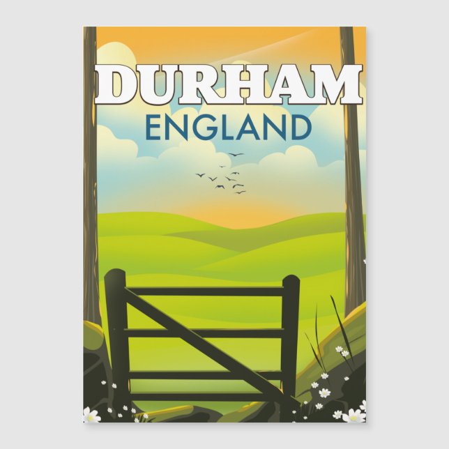 Durham England Resor affisch (Framsida)