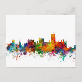 Durham England Skyline Cityscape Vykort
