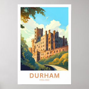Durham England Travel Print Poster