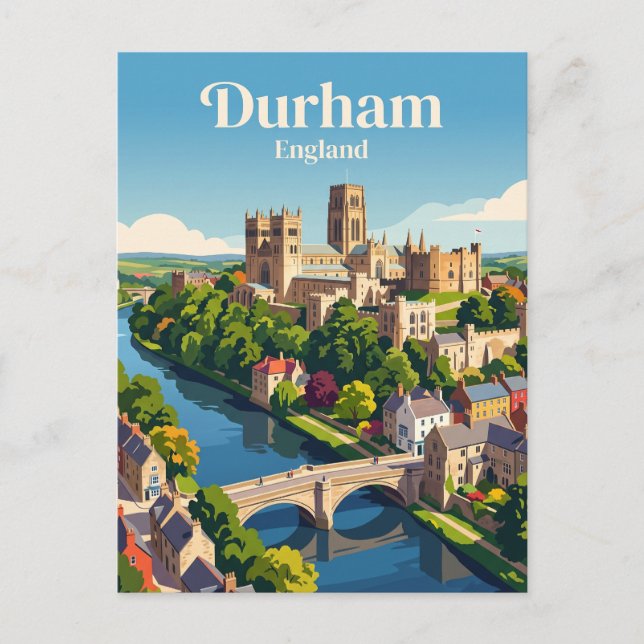 Durham, England Vykort (Framsida)