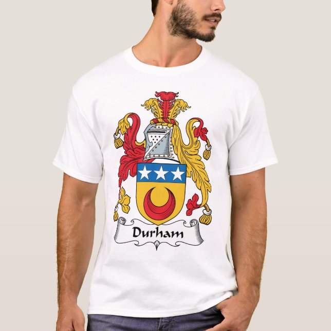 Durham familjvapensköld tee (Framsida)