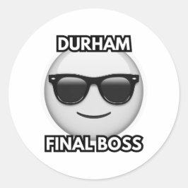 Durham Final Boss-klistermärke Runt Klistermärke