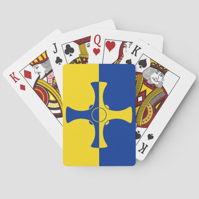 Durham Flagga (Förenade kungariket) Casinokort (Baksidan)