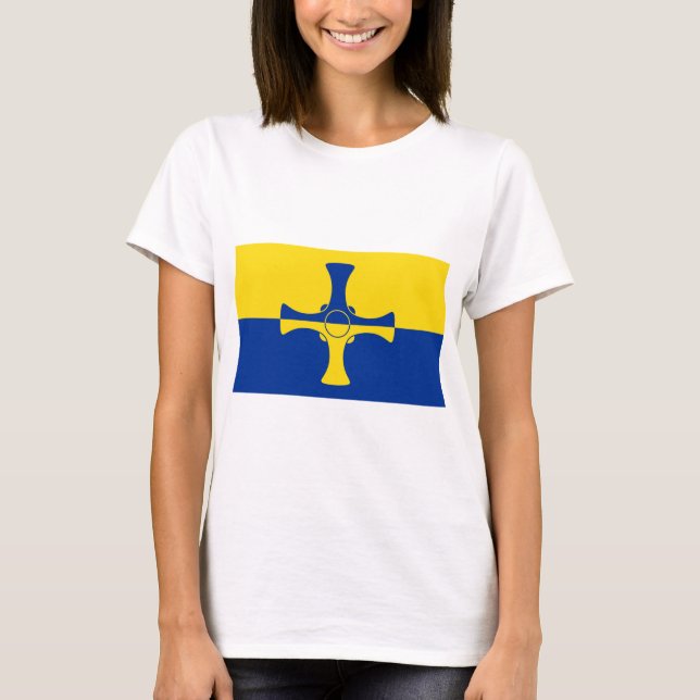 Durham Flagga (Förenade kungariket) T Shirt (Framsida)