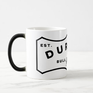 Durham NC Bull City Label Färg Morphing Mugg