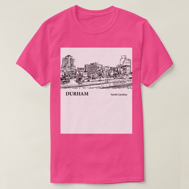 Durham North olina 3 T Shirt (Design framsida)