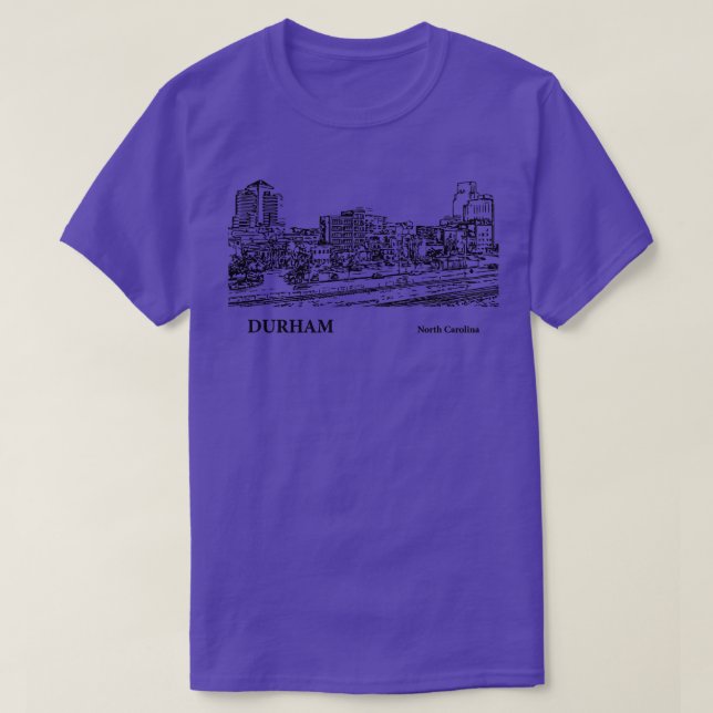 Durham North olina 4 T Shirt (Design framsida)