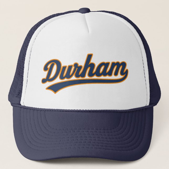 Durham Script Design - Retro Bull City Stil Keps (Framsida)