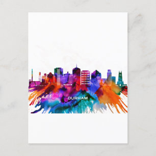 Durham Skyline Inbjudan Vykort