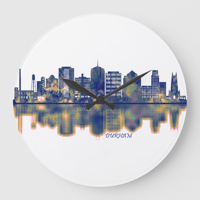 Durham Skyline Stor Klocka (Framsida)